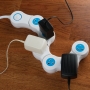 Adapter Accommodating Power Strip