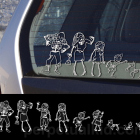 Zombie Family Car Stickers