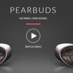 Pearbuds lets you listen to music wirelessly