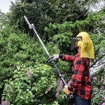 The VonHaus Hedge Trimmer cuts down the beauty of nature