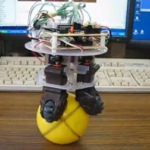 Desktop Ballbot can keep its balance