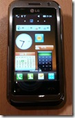 LG Arena Widgets Screen
