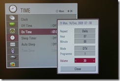 LU7000 Alarm Time Setting