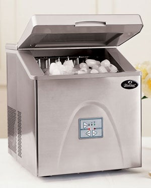 Portable ice machine.